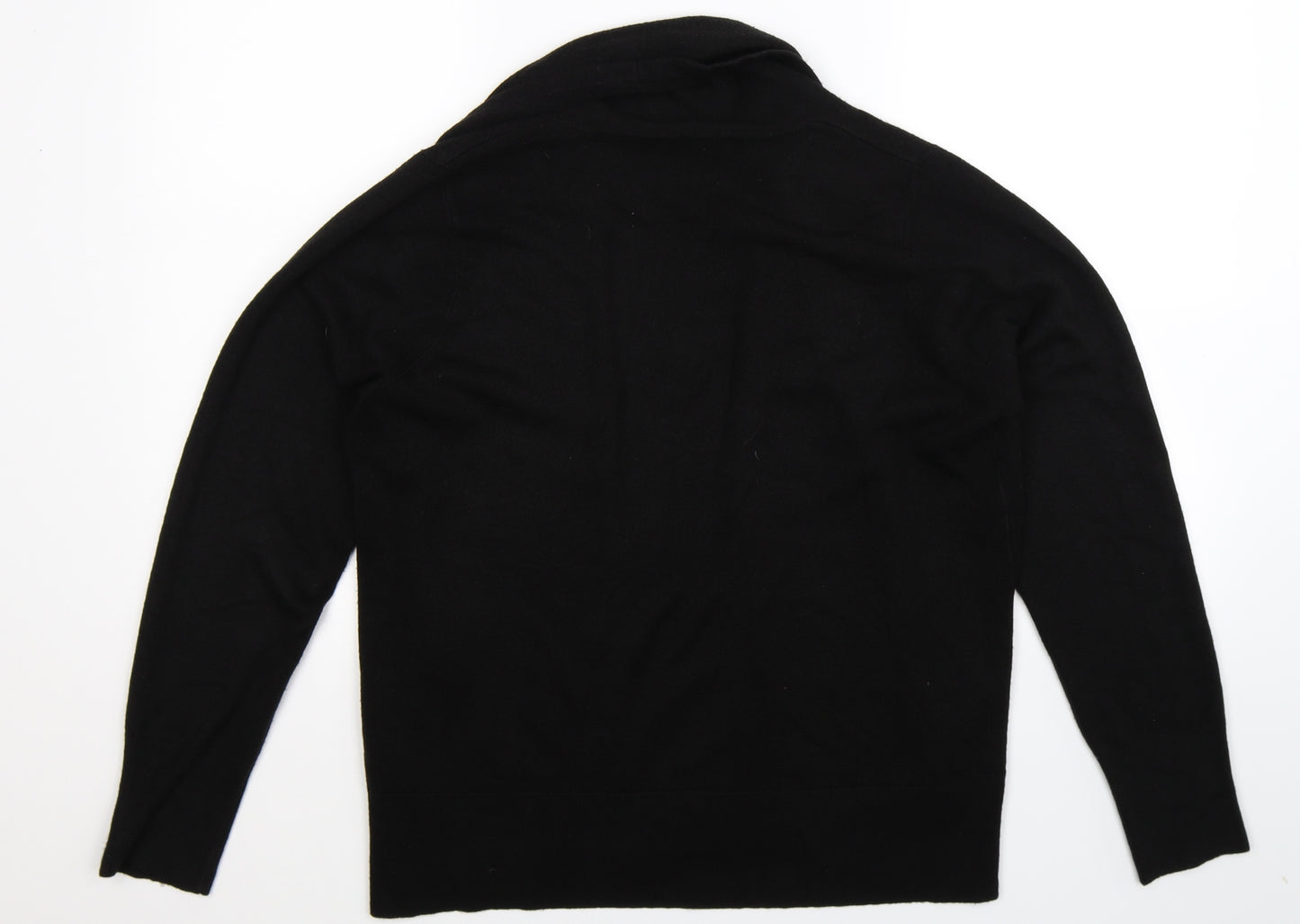 Marks and Spencer Womens Black  Knit Cardigan Jumper Size L
