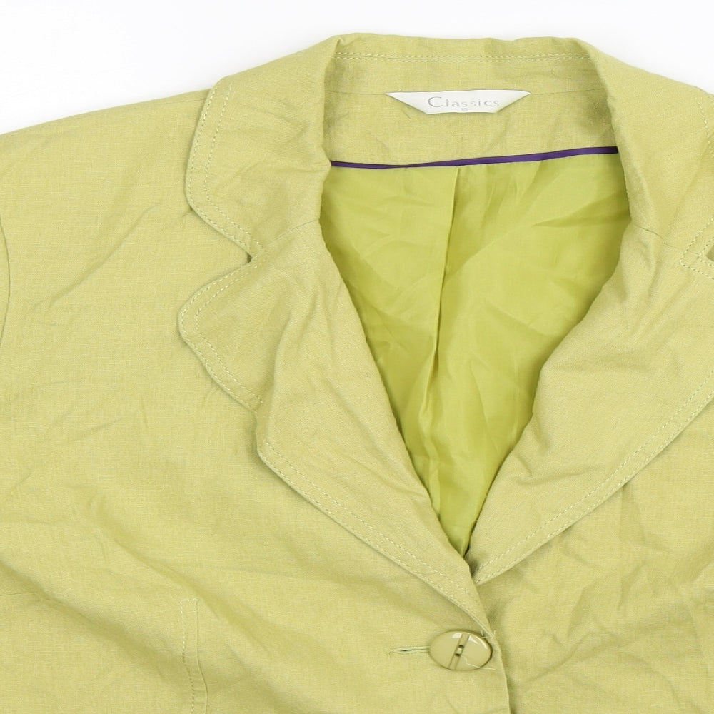 Classics Womens Grey   Jacket Suit Jacket Size 22