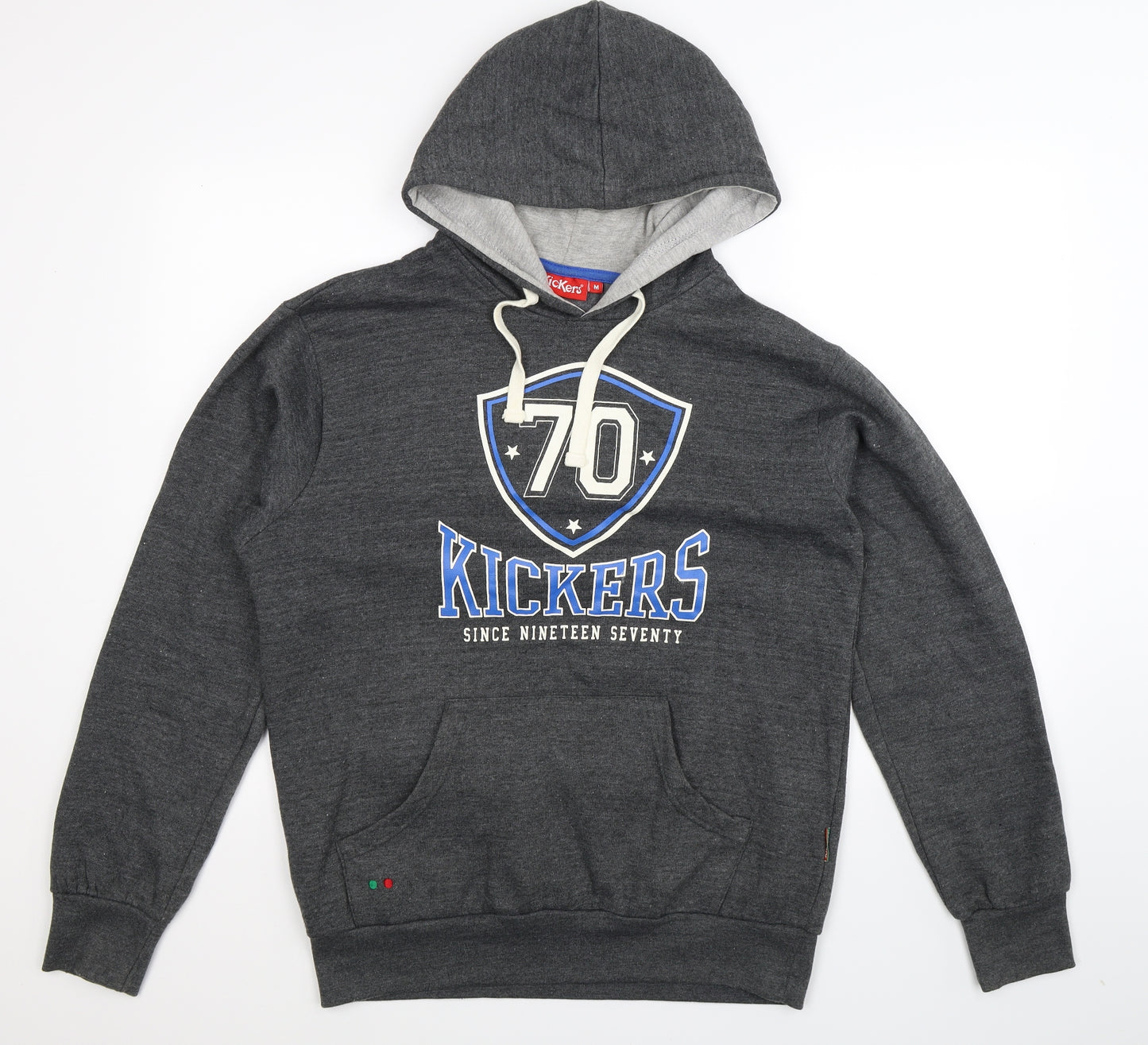 Kickers Mens Grey   Pullover Hoodie Size M