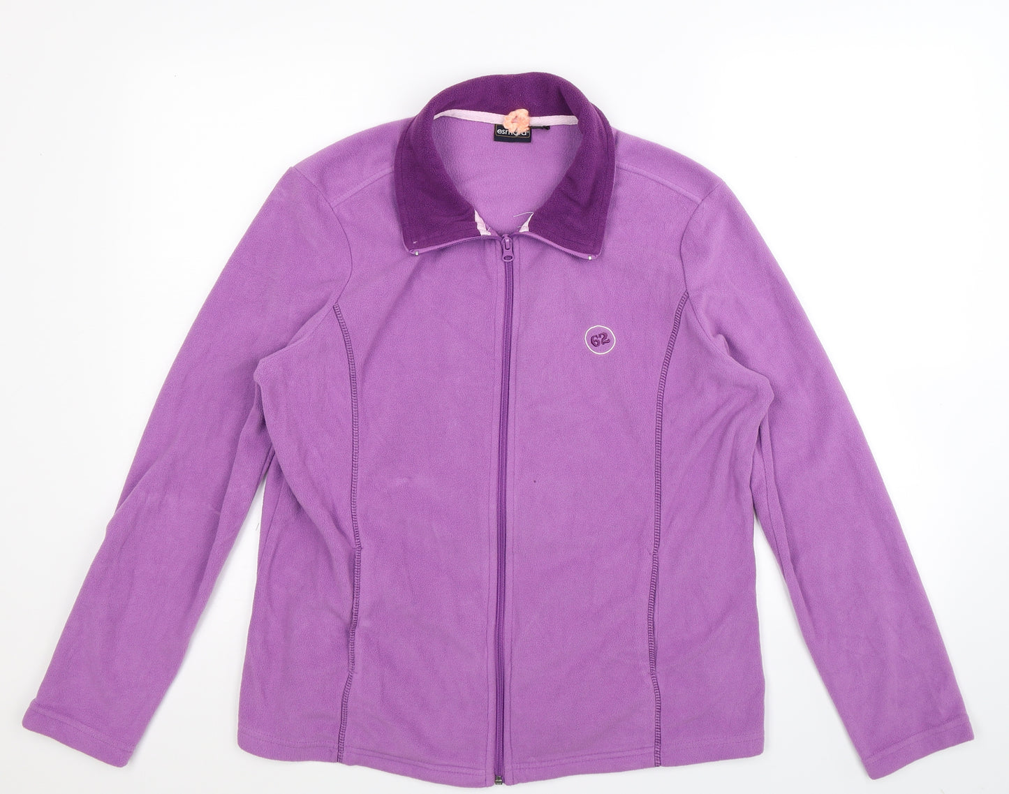 ESMARA Womens Purple  Fleece Jacket  Size 16