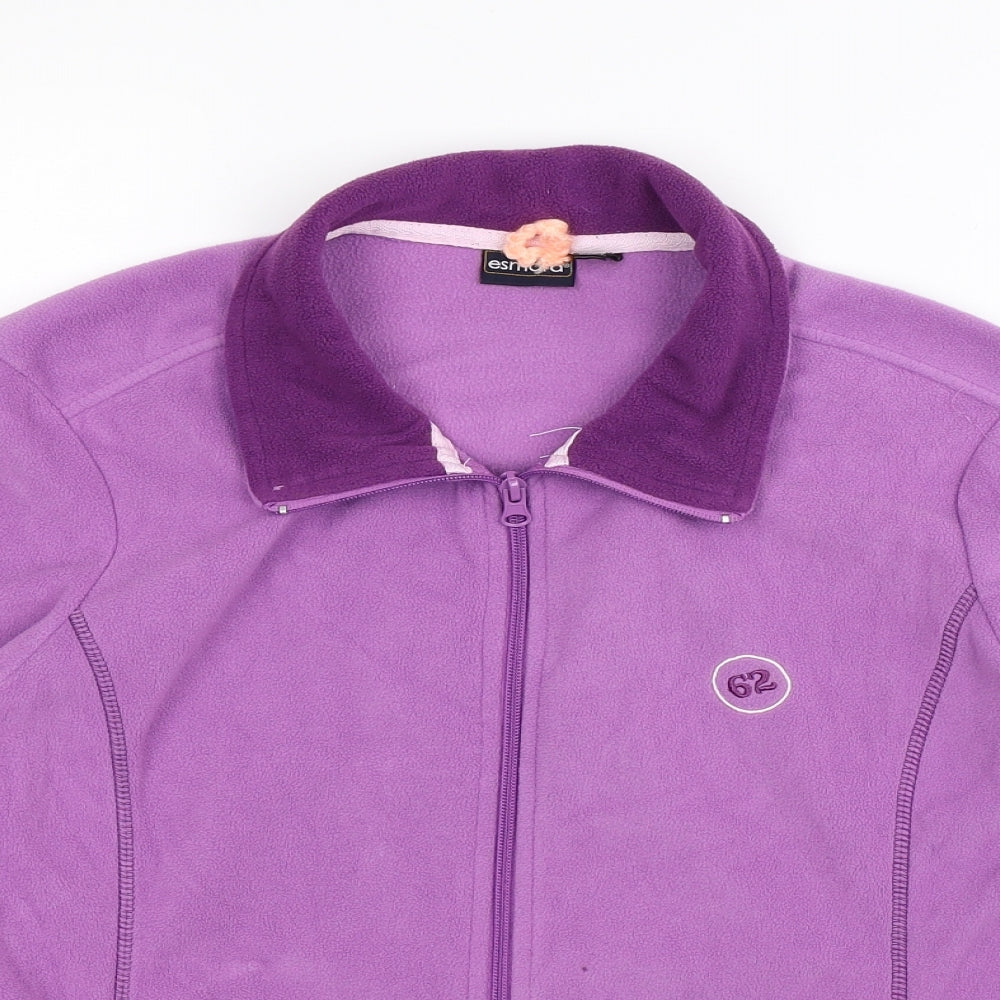 ESMARA Womens Purple  Fleece Jacket  Size 16