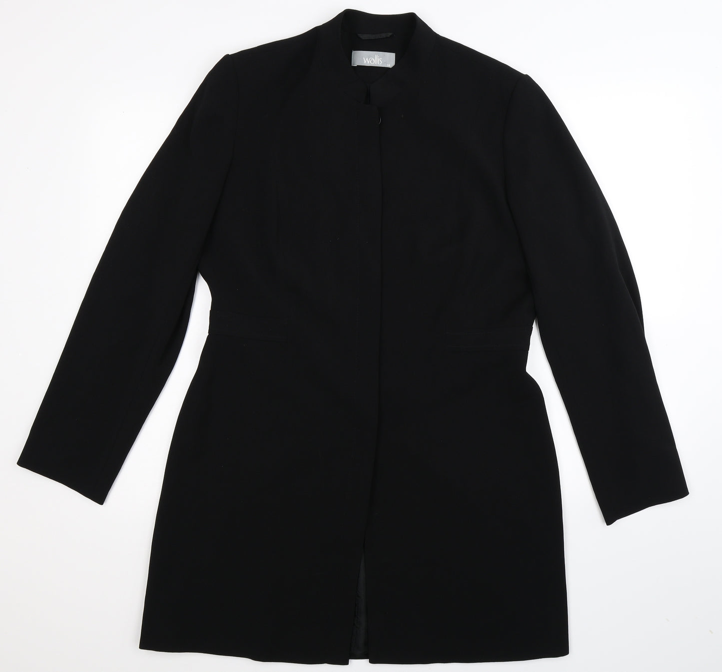 Wallis Womens Black   Jacket Coat Size 14