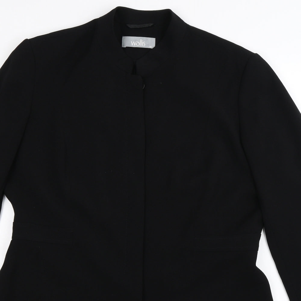 Wallis Womens Black   Jacket Coat Size 14