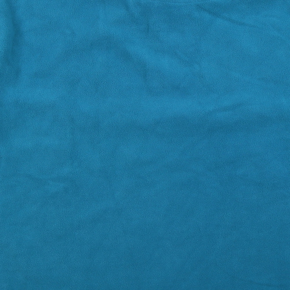 Cotton Traders Mens Blue  Fleece  Button-Up Size 2XL