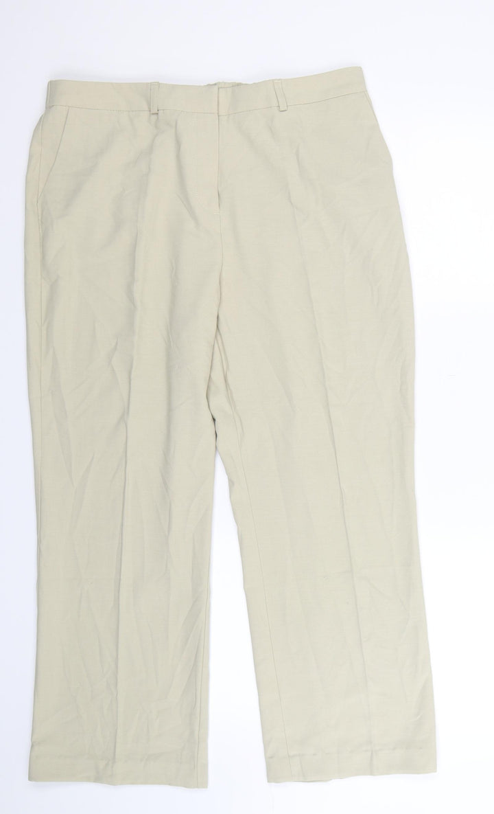 Berkertex Womens Beige Trousers Size 16 L27 in