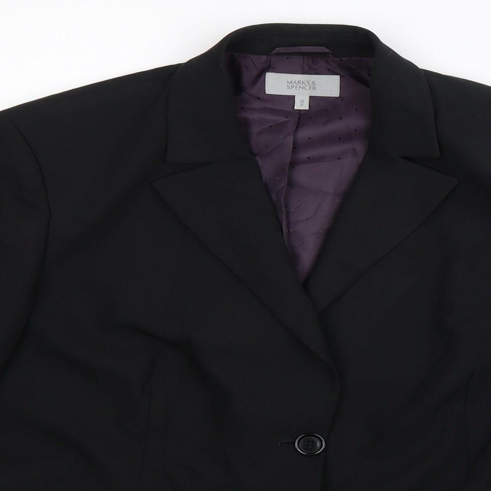 Marks and Spencer Womens Black   Jacket Suit Jacket Size 18