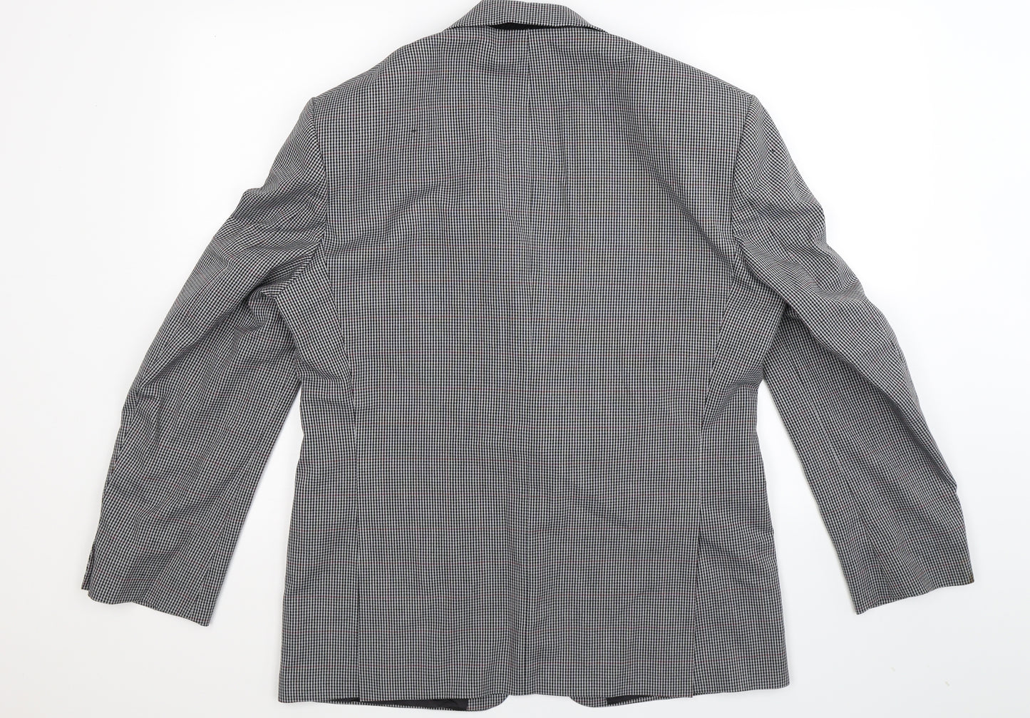 Marks and Spencer Mens Grey Houndstooth  Jacket Suit Jacket Size 40