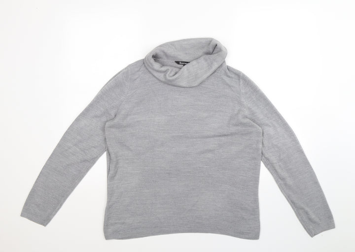 Bonmarché Womens Grey  Knit Pullover Jumper Size 14
