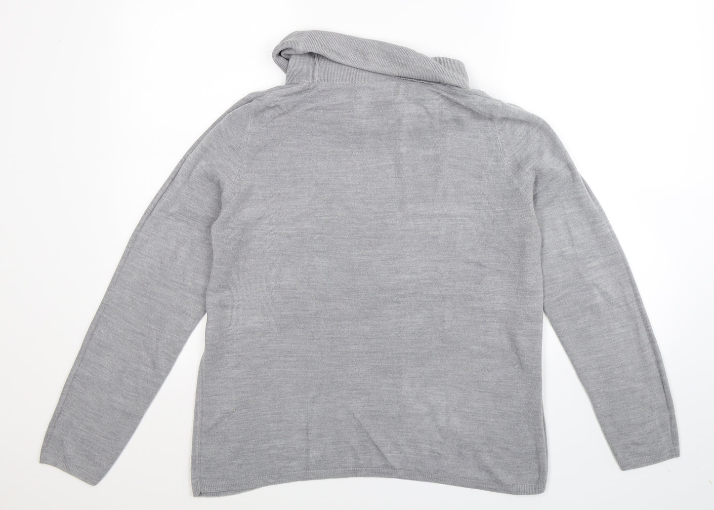 Bonmarché Womens Grey  Knit Pullover Jumper Size 14