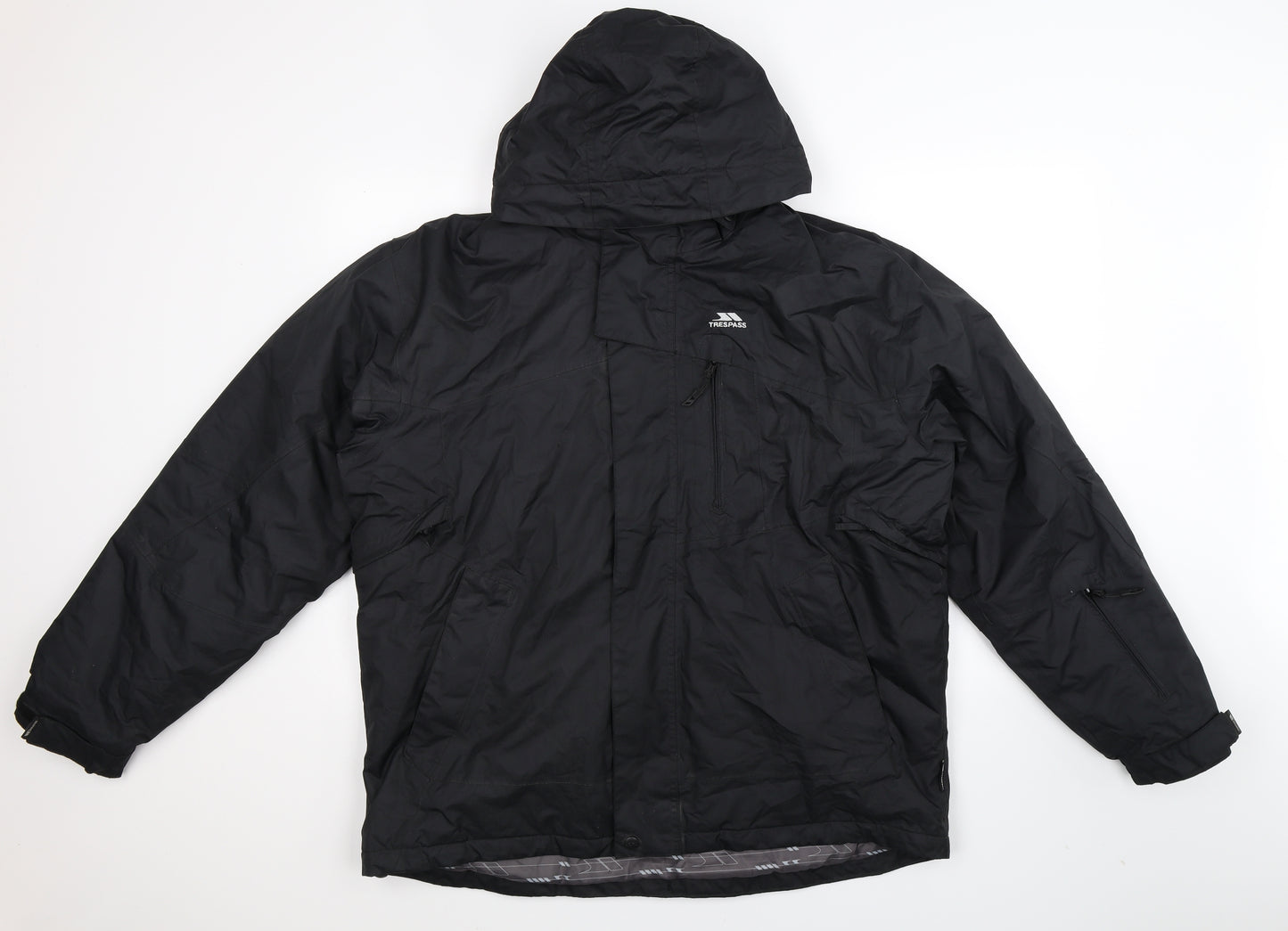 Trespass Mens Black   Jacket Coat Size L