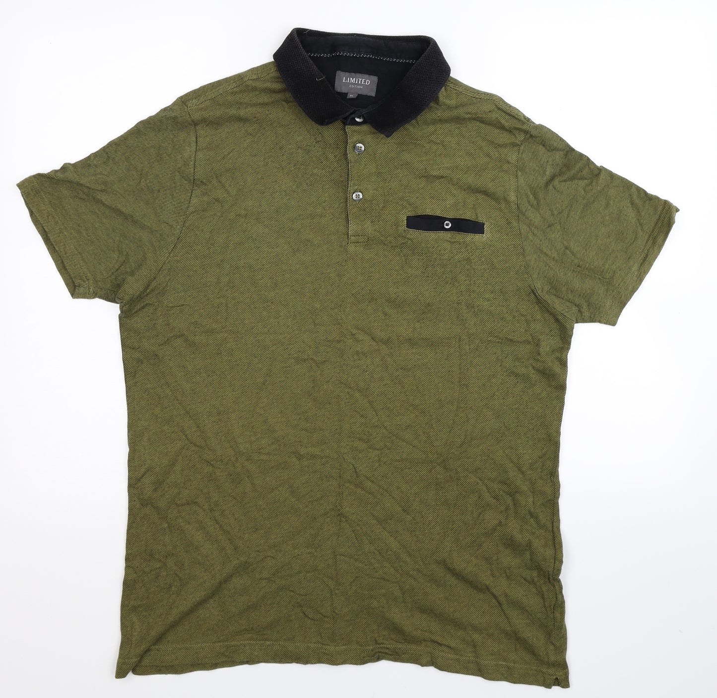 Marks and Spencer Mens Green    Polo Size XL