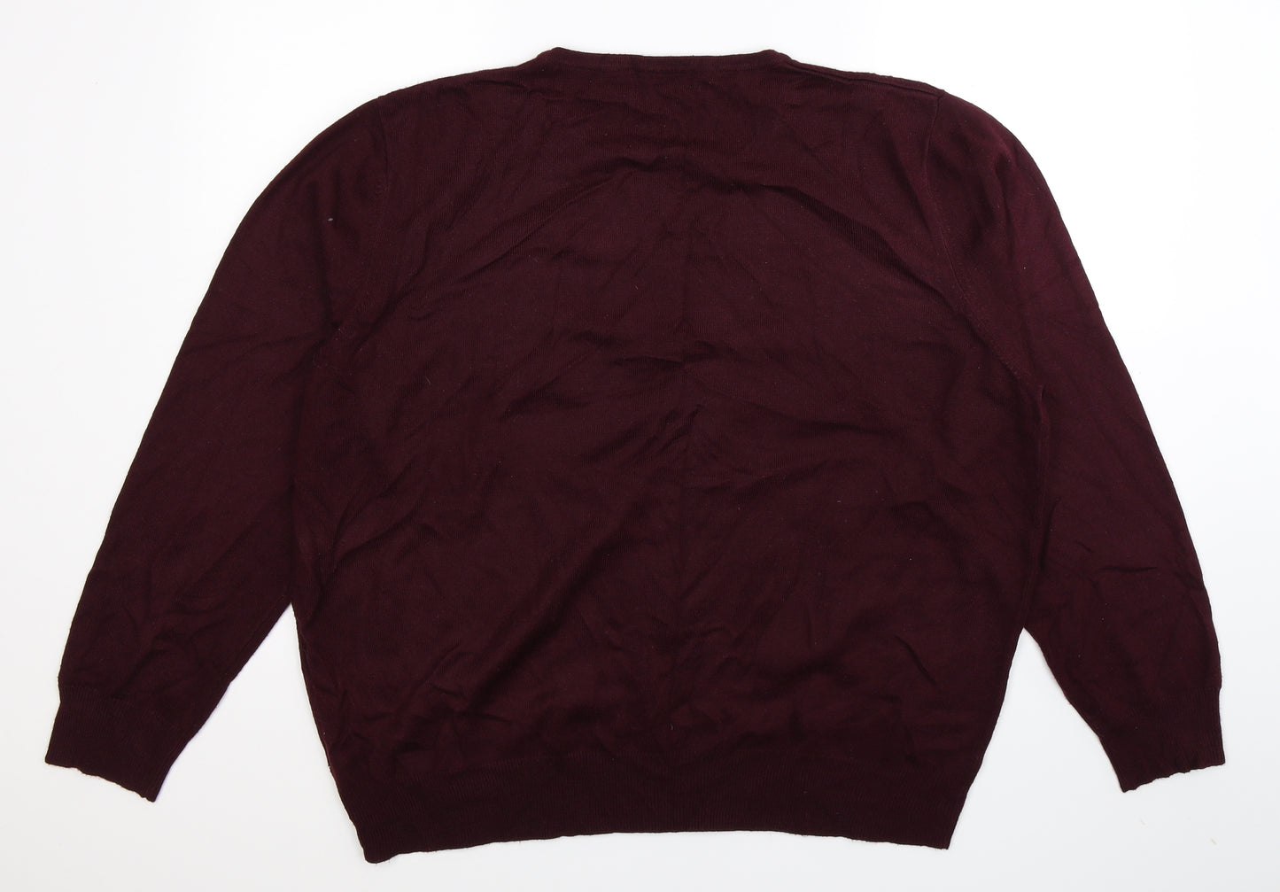 TU Mens Brown  Knit Pullover Jumper Size 2XL