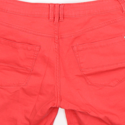 Terranova Womens Pink  Denim Chino Shorts Size M