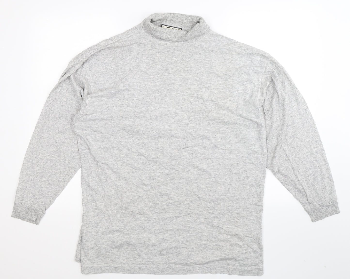 Topman Mens Grey    T-Shirt Size L
