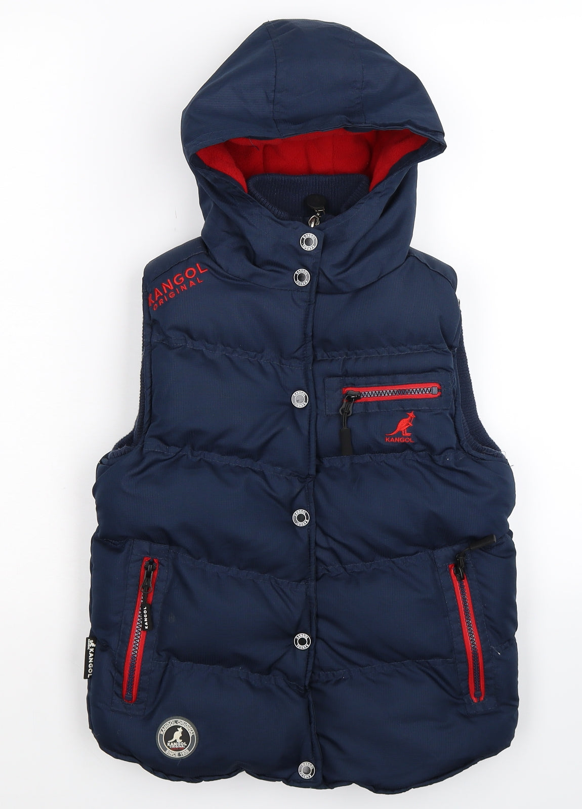 Kangol Boys Blue   Gilet Jacket Size 7-8 Years