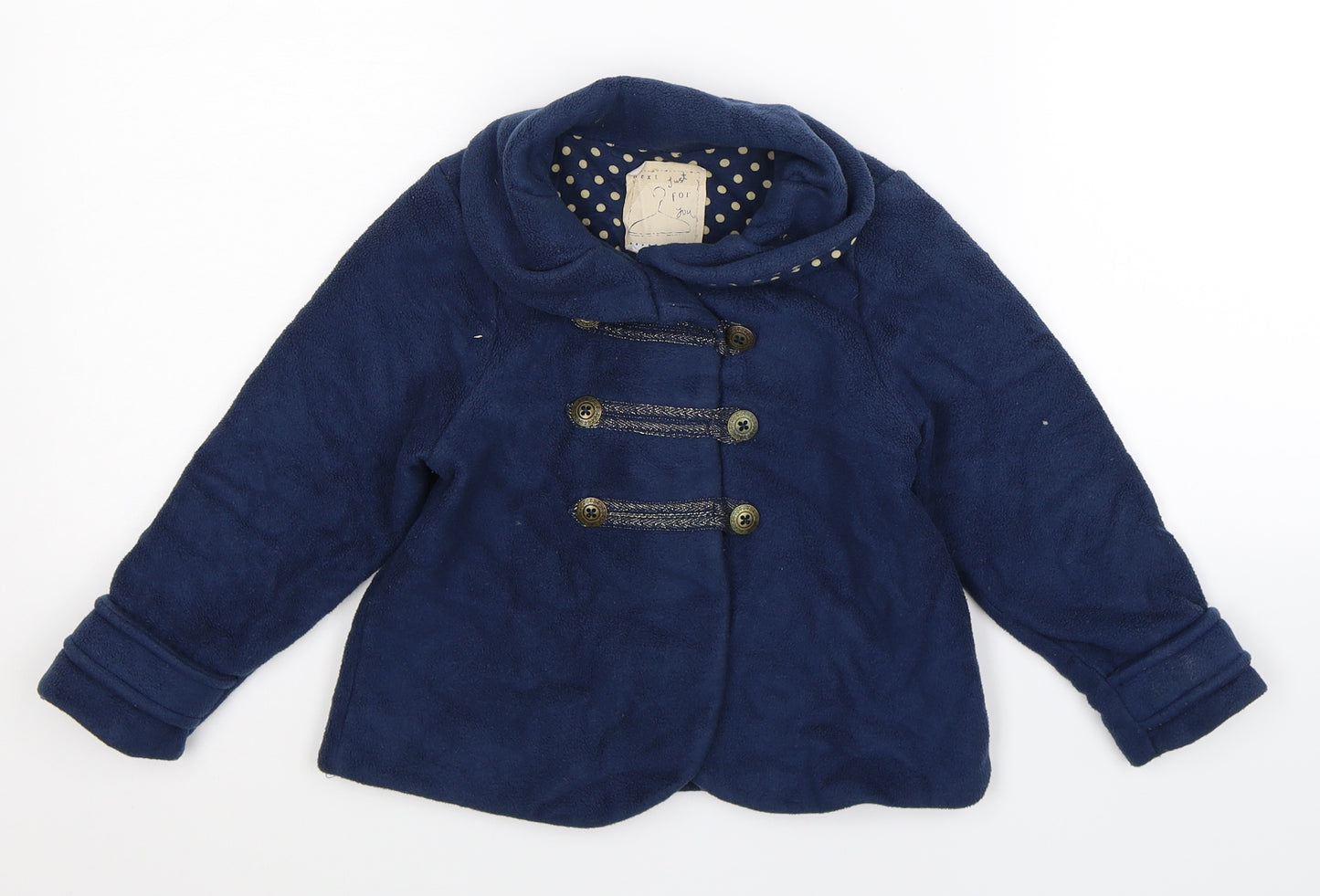 NEXT Girls Blue  Fleece Jacket  Size 4-5 Years