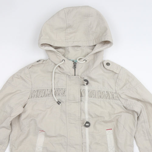 MANTARAY PRODUCTS Womens Grey   Parka Coat Size 8