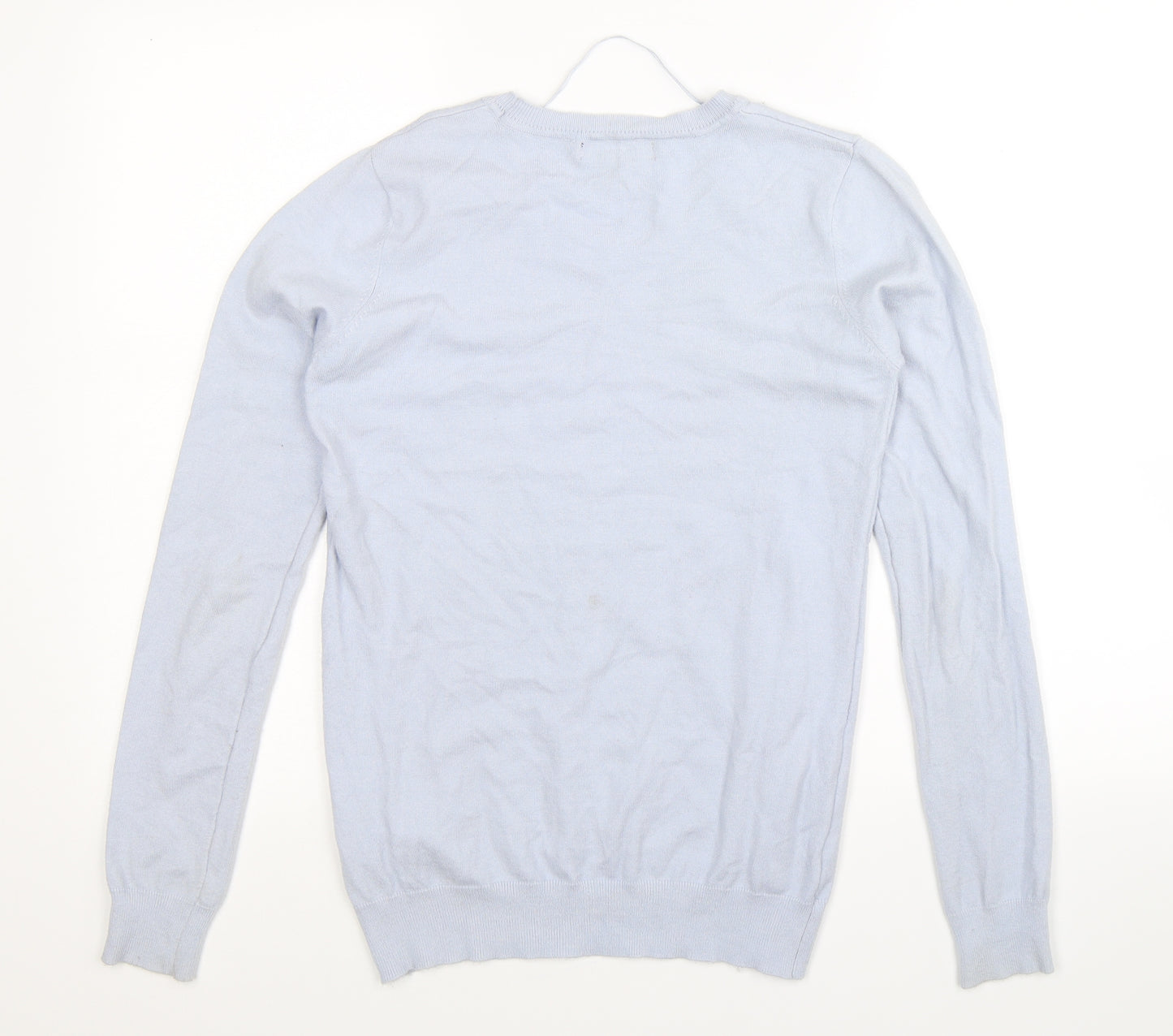 Atmosphere Womens Blue Floral Knit Pullover Jumper Size 8