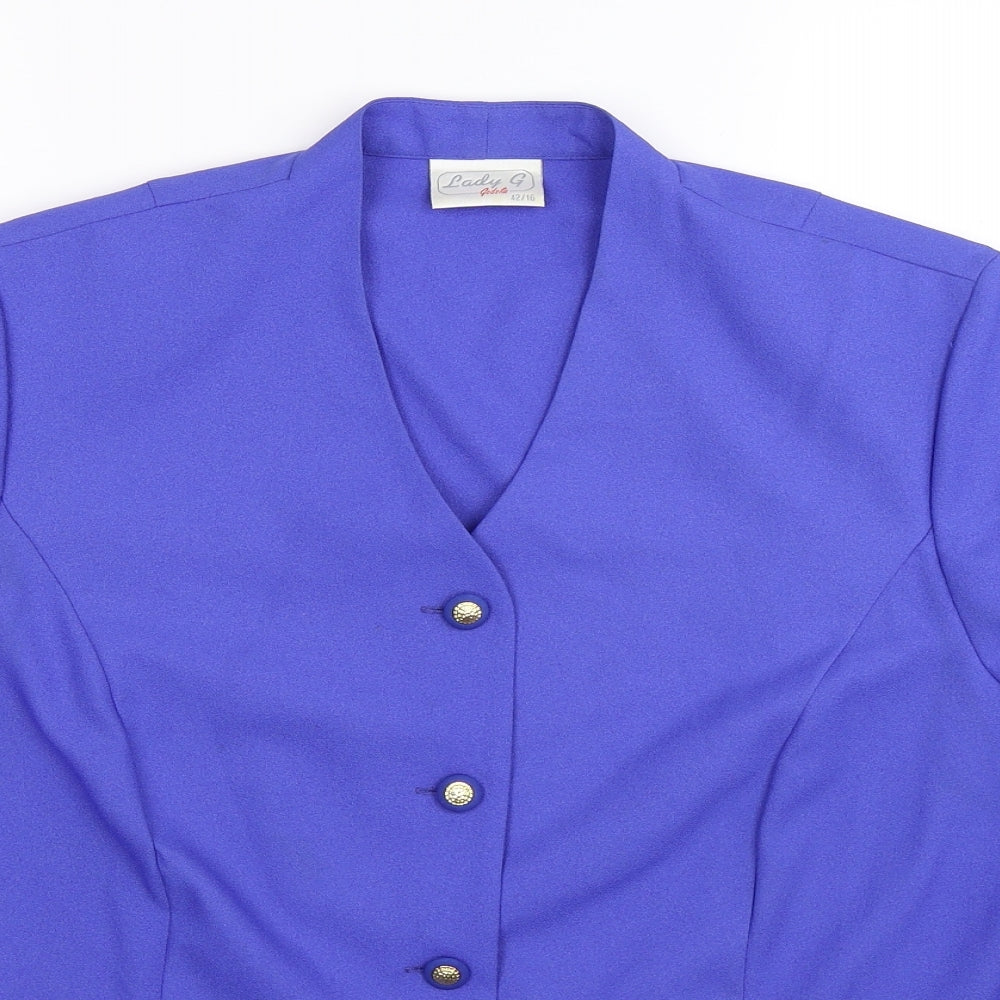 Lady G Womens Blue   Jacket Blazer Size 16
