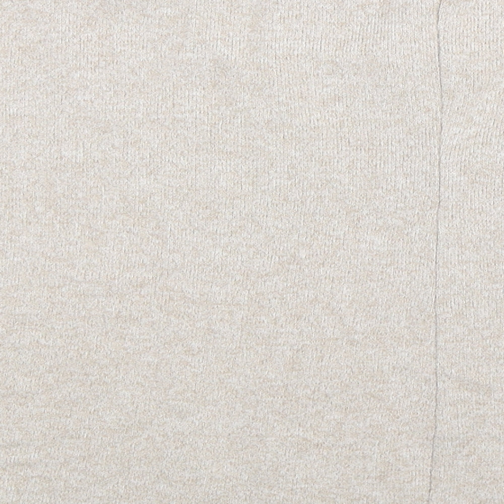 River Island Womens Beige  Knit Pullover Jumper Size 8  - Oversized