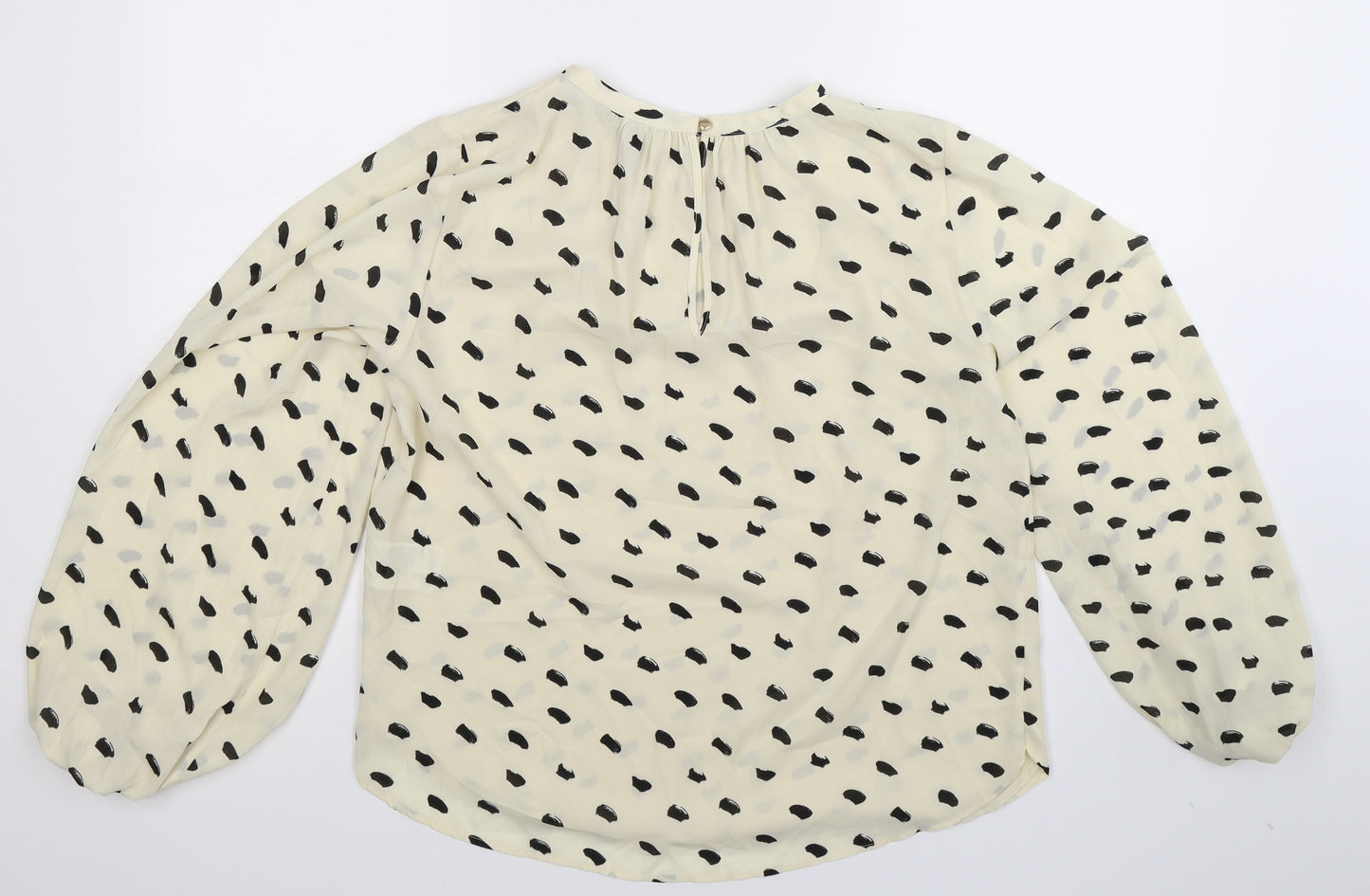 H&M Womens Yellow   Basic Blouse Size 10