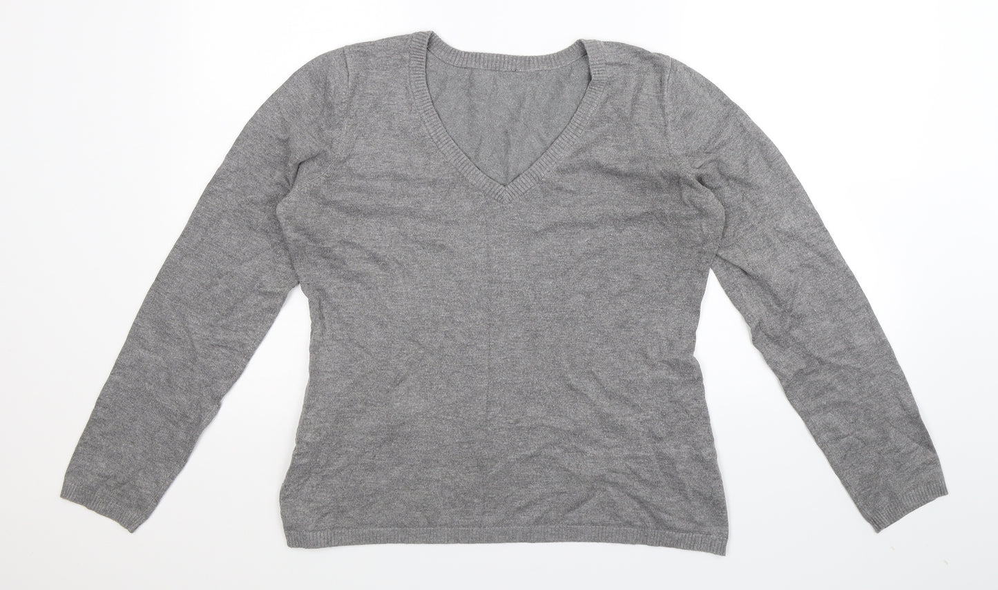 Preworn Womens Grey  Knit Pullover Jumper Size L