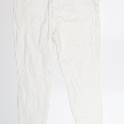 Jessica Simpson Womens White  Denim Skinny Jeans Size 18 L26 in