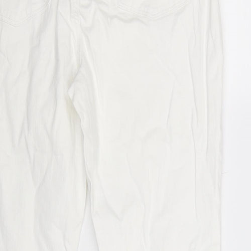 Jessica Simpson Womens White  Denim Skinny Jeans Size 18 L26 in