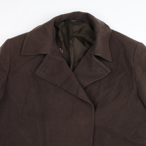 St Michael Womens Grey   Overcoat Coat Size 14