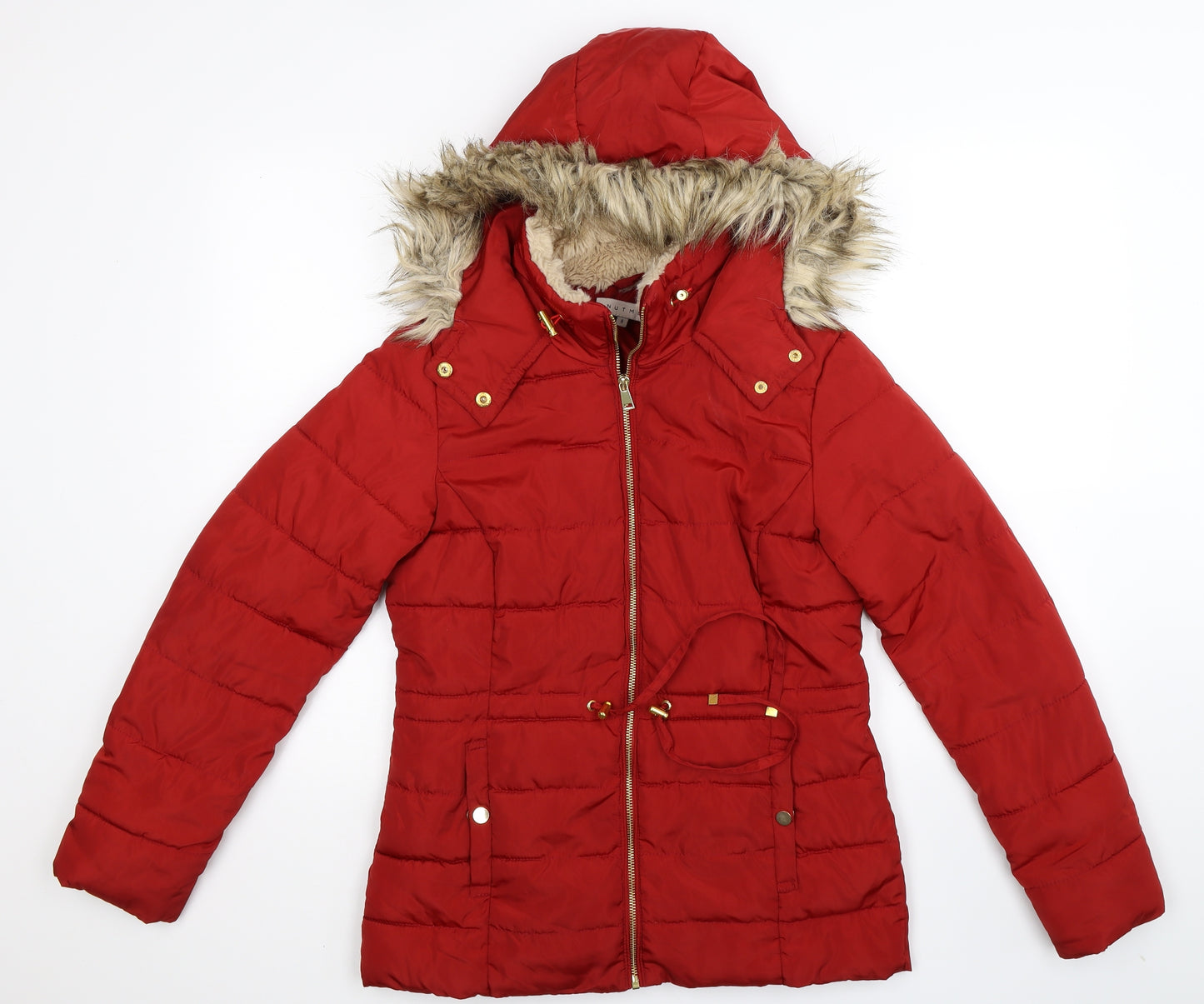 Nutmeg Womens Red   Puffer Jacket Coat Size 8