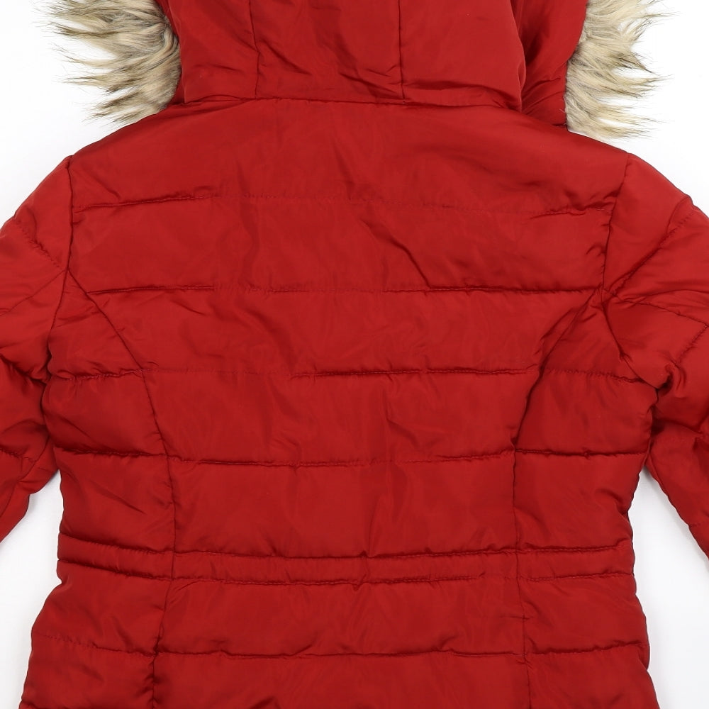 Nutmeg Womens Red   Puffer Jacket Coat Size 8