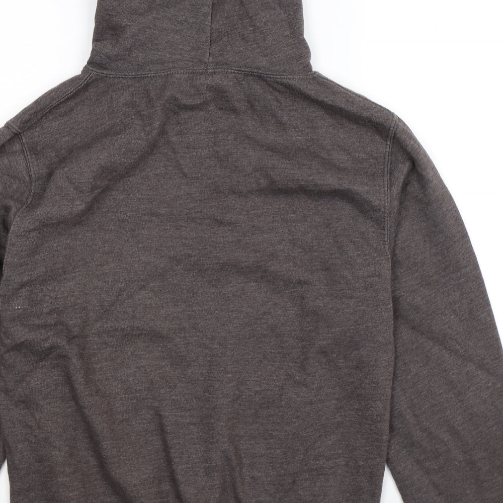 Smiler Mens Grey   Pullover Hoodie Size S