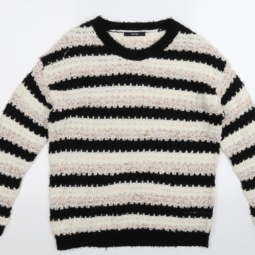 George Womens Multicoloured Striped Knit Pullover Jumper Size 10