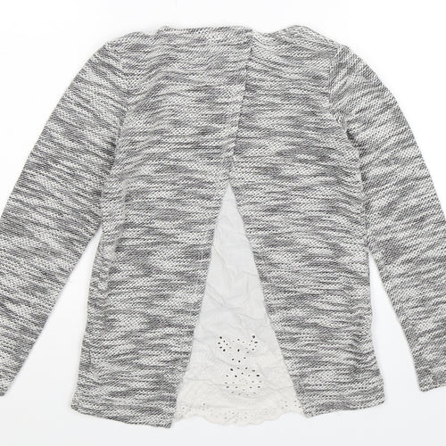 F&F Girls Grey  Knit Pullover Jumper Size 9-10 Years