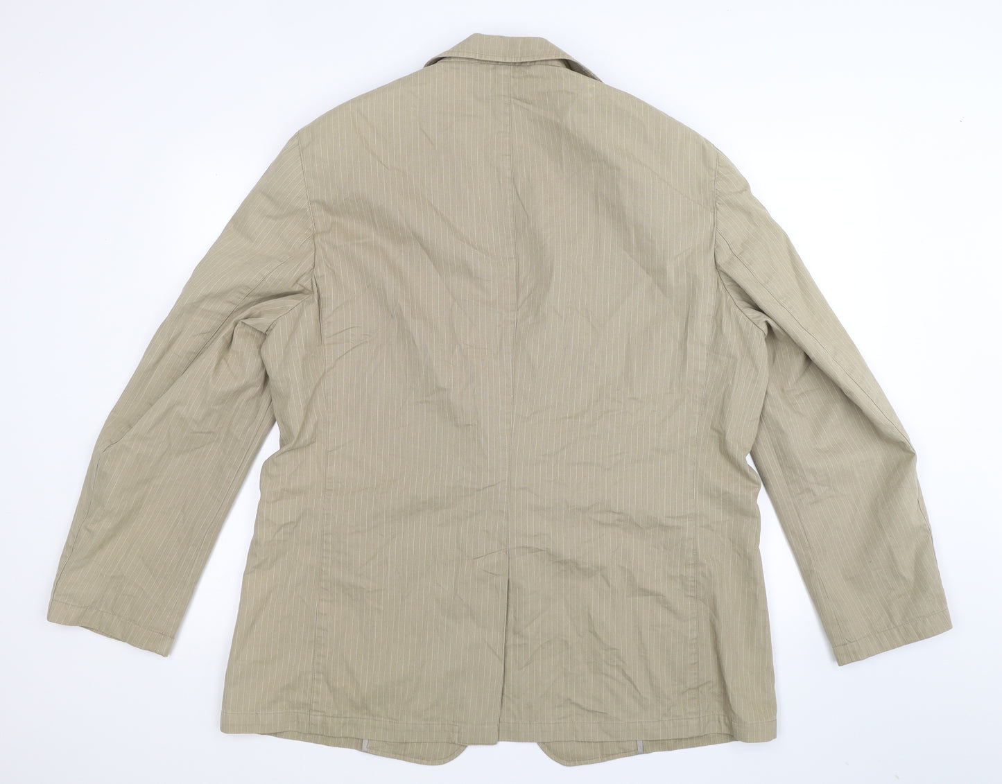 Marks and Spencer Mens Beige Striped  Jacket Blazer Size XL
