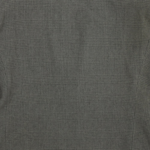 Topman Mens Grey Check Knit Jacket Blazer Size M