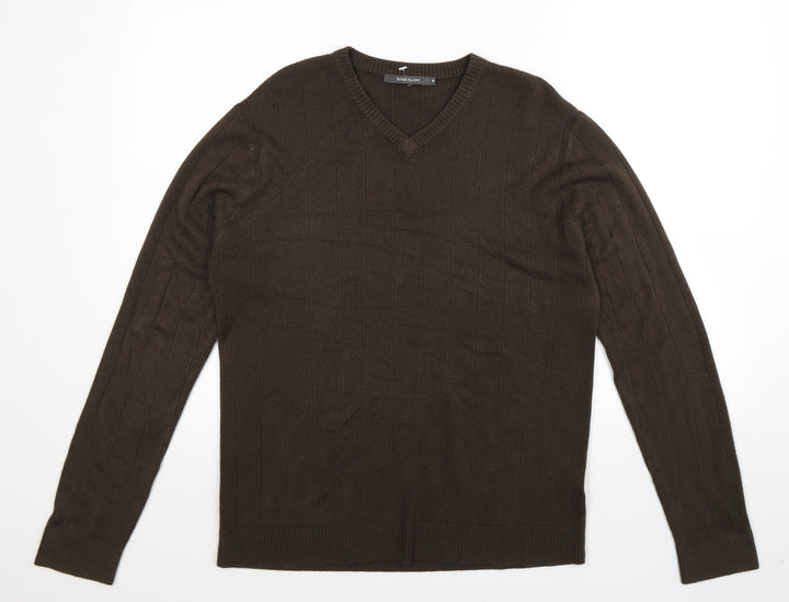 River Island Mens Grey Knit Pullover Jumper Size M