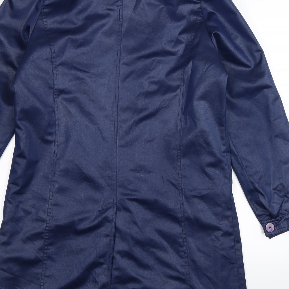 Preworn Womens Blue   Overcoat Coat Size L