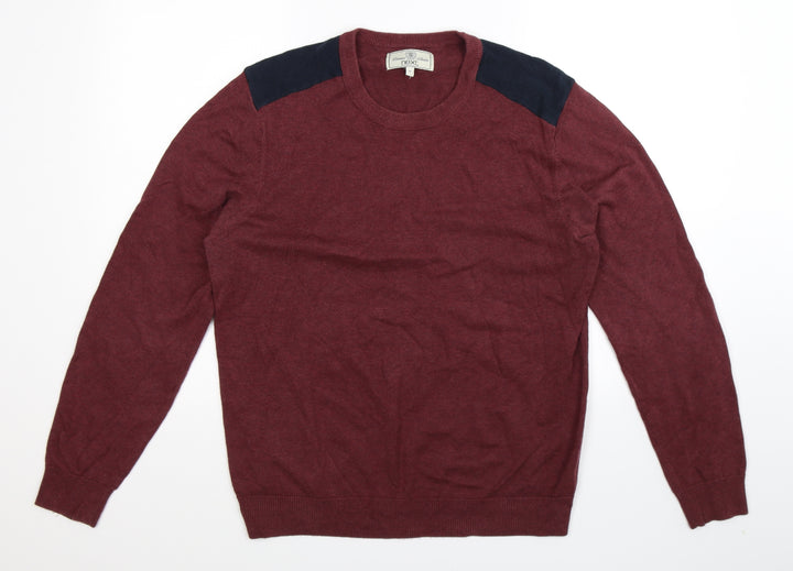 NEXT Mens Brown Knit Pullover Jumper Size M