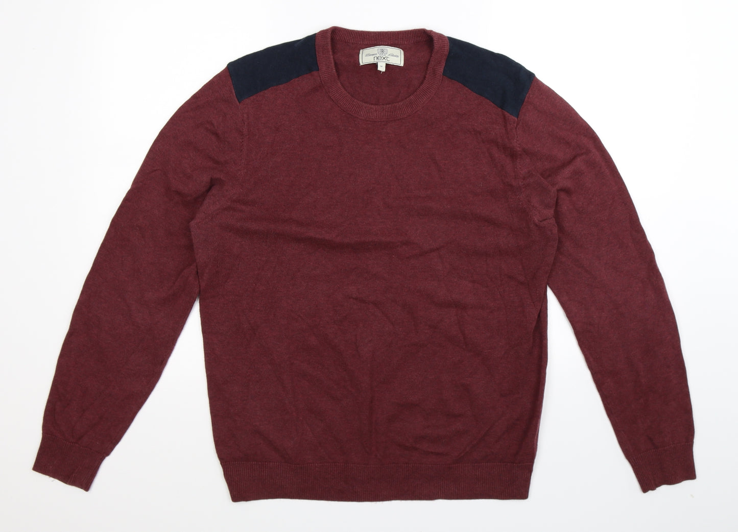 NEXT Mens Brown  Knit Pullover Jumper Size M
