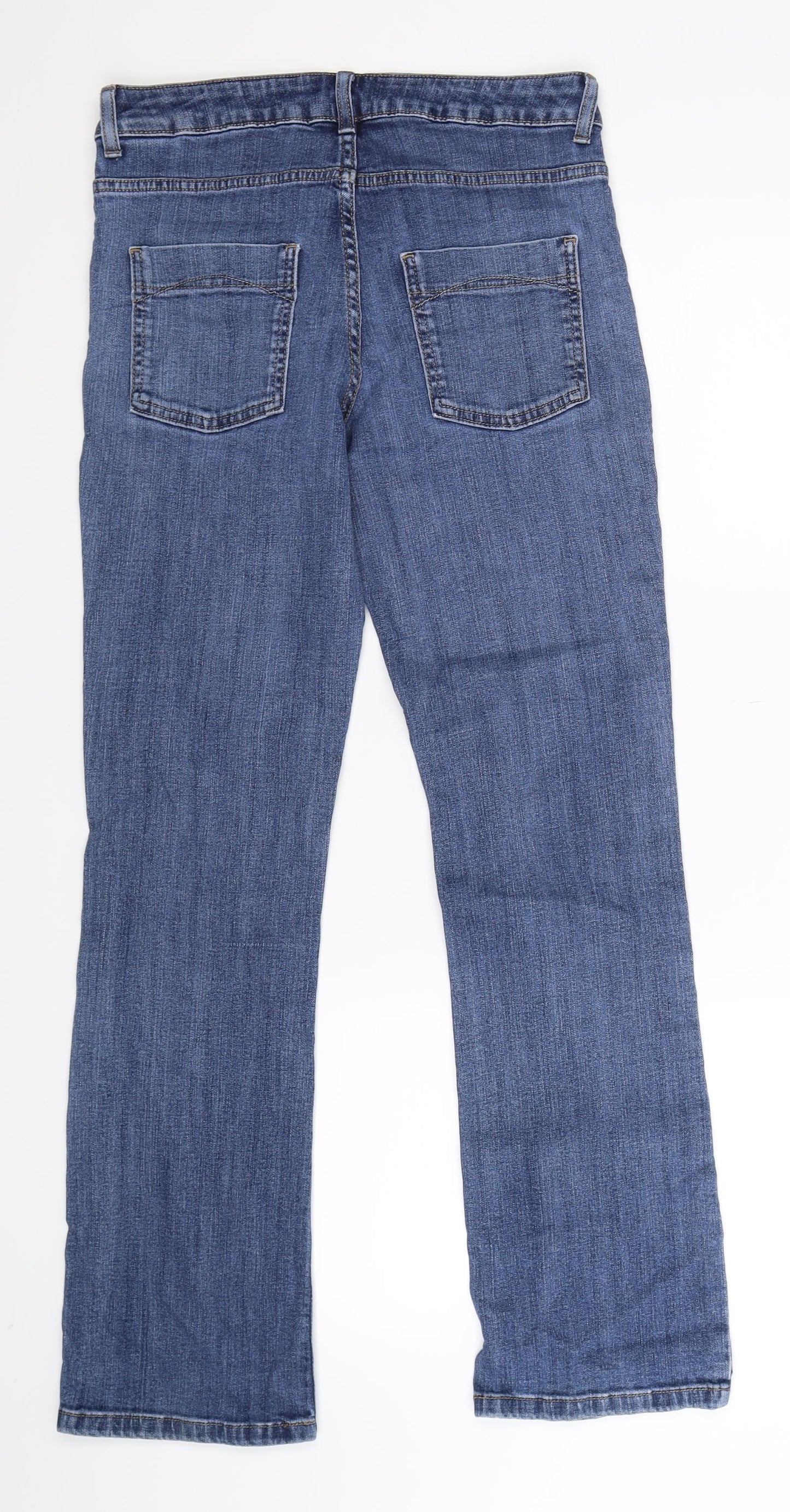 Marks and Spencer Womens Blue  Denim Bootcut Jeans Size 10 L28 in