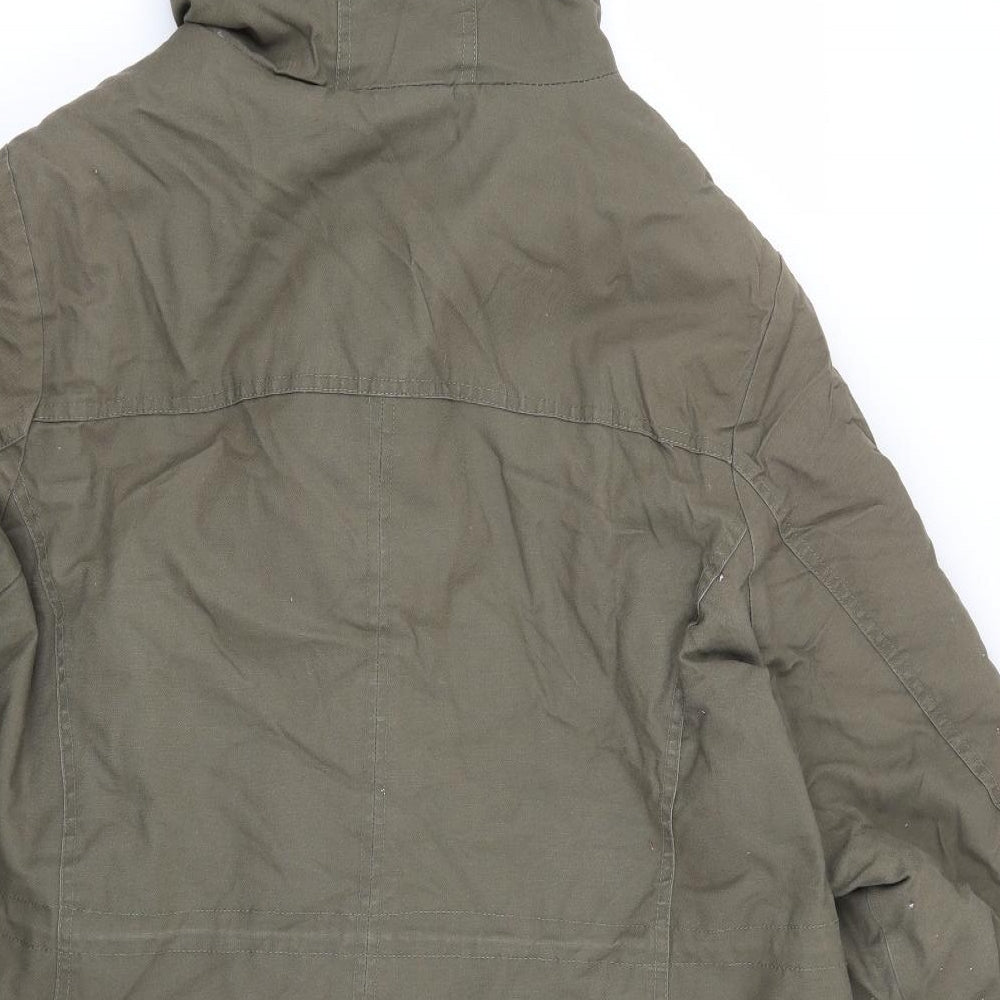 Just Me Womens Green   Parka Coat Size 26