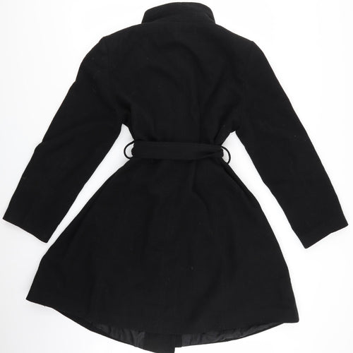 George Womens Black   Trench Coat Coat Size 18