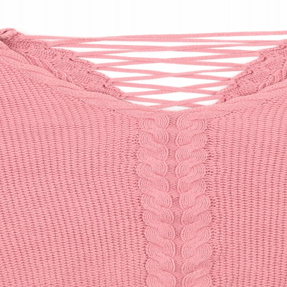 Miss Selfridge Womens Pink   Pullover Jumper Size 10