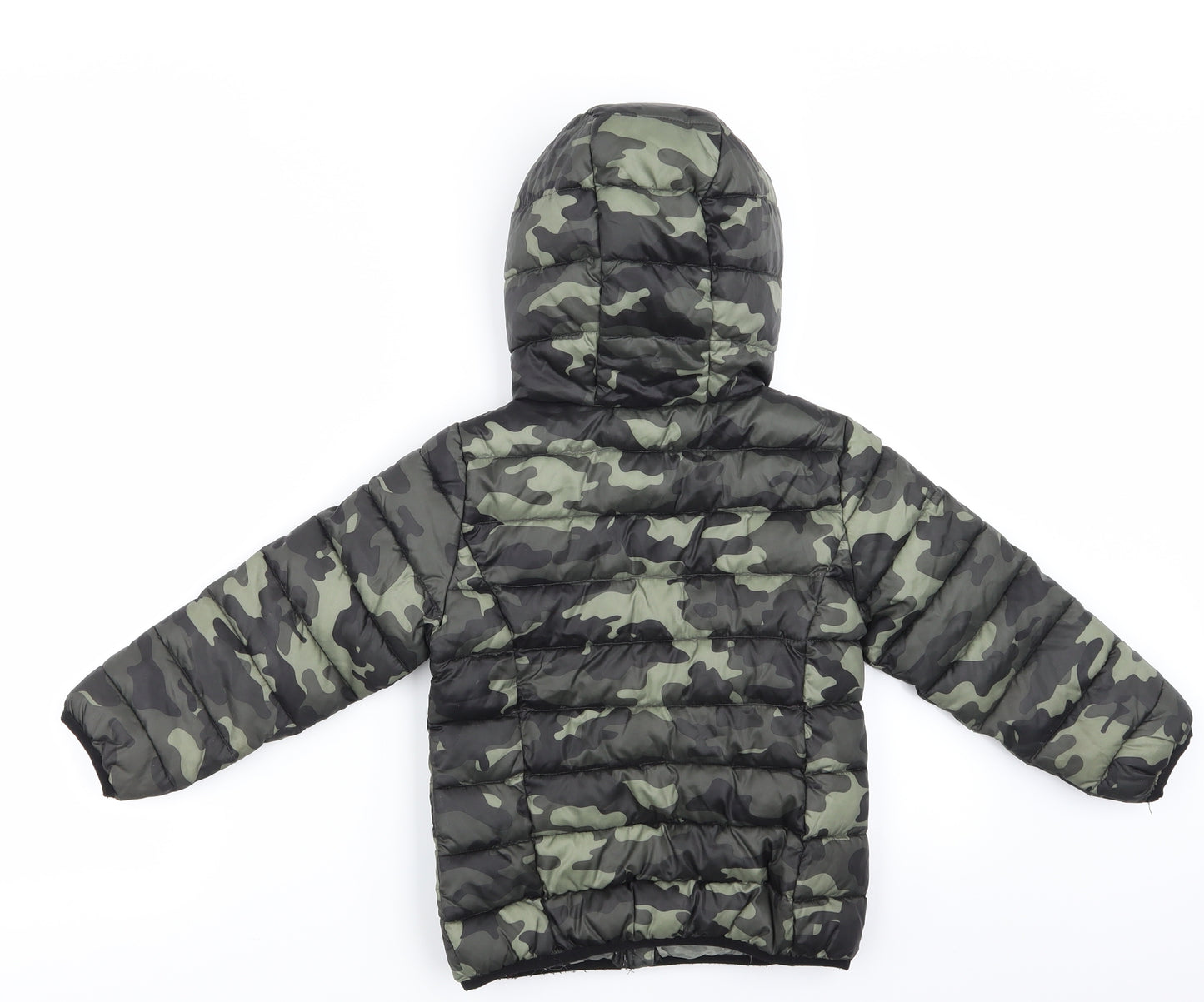 NEXT Girls Green Camouflage  Puffer Jacket Coat Size 4 Years