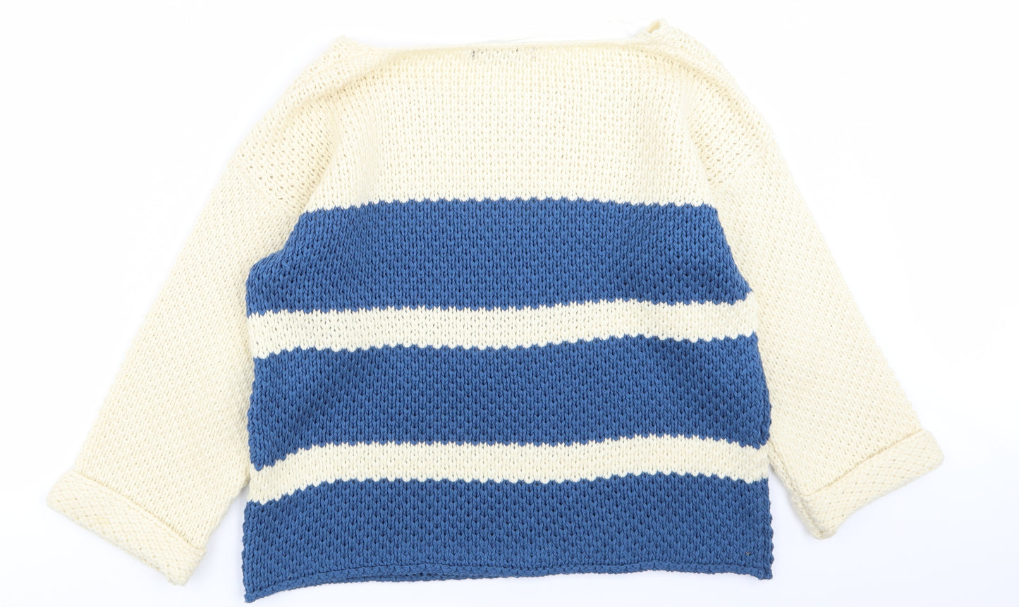 Primark Womens Beige Striped  Pullover Jumper Size 14