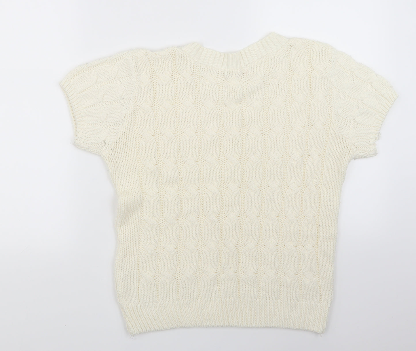 Influence Womens White   Pullover Jumper Size 10