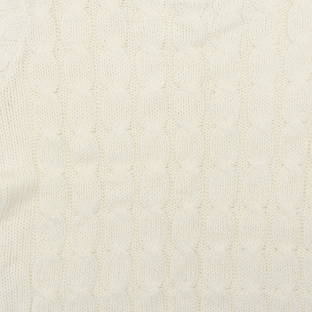 Influence Womens White   Pullover Jumper Size 10