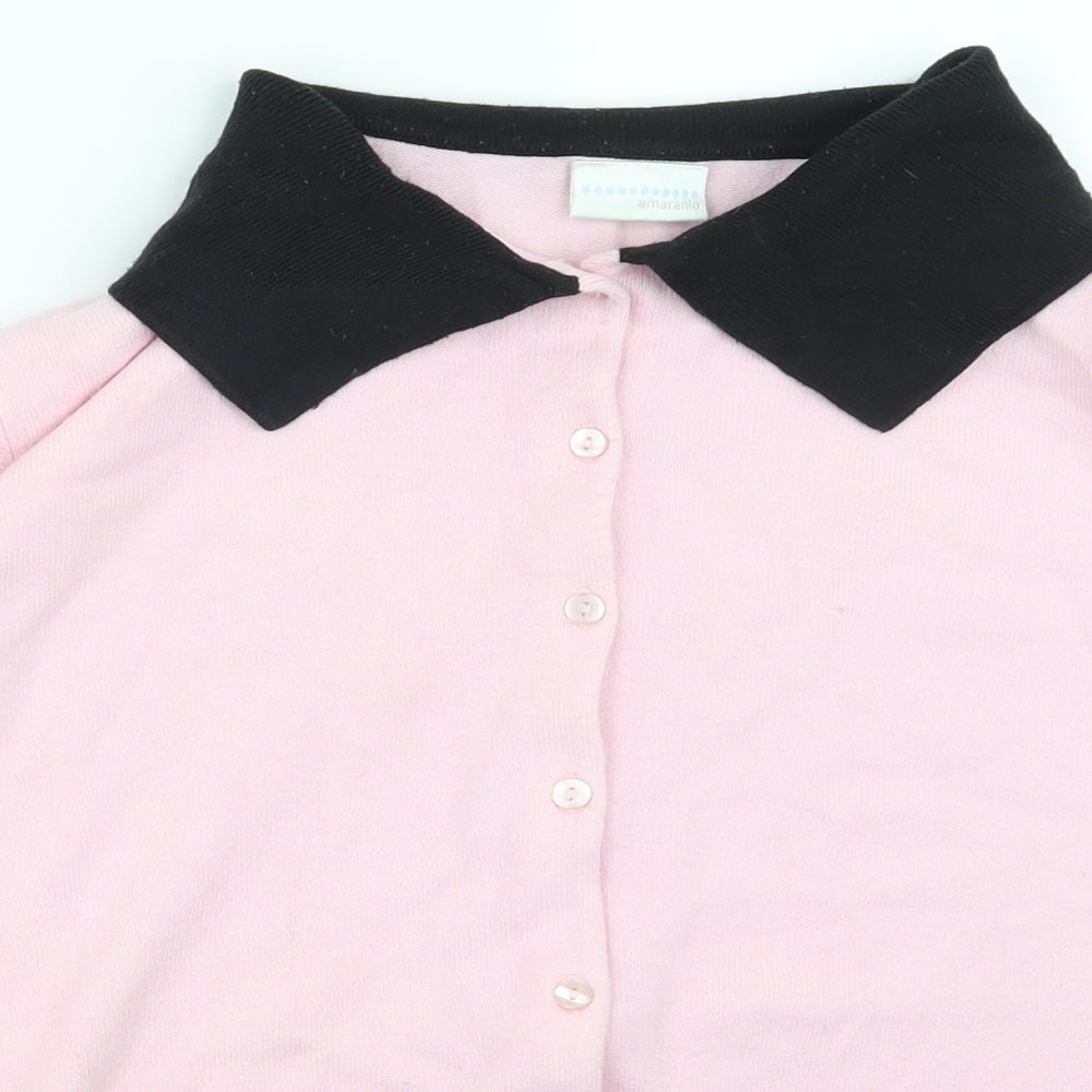 AMARANTO Womens Pink   Cardigan Jumper Size 14