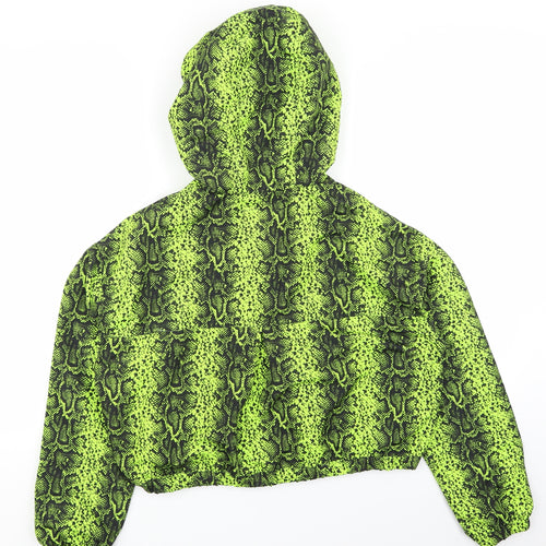 Primark Womens Green Animal Print  Jacket  Size 10